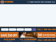 Tablet Screenshot of cole-plumbing.com